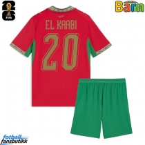 Marokko Ayoub El Kaabi #20 Hjemmedraktsett Barn VM 2026 Kortermet (+ Korte bukser)